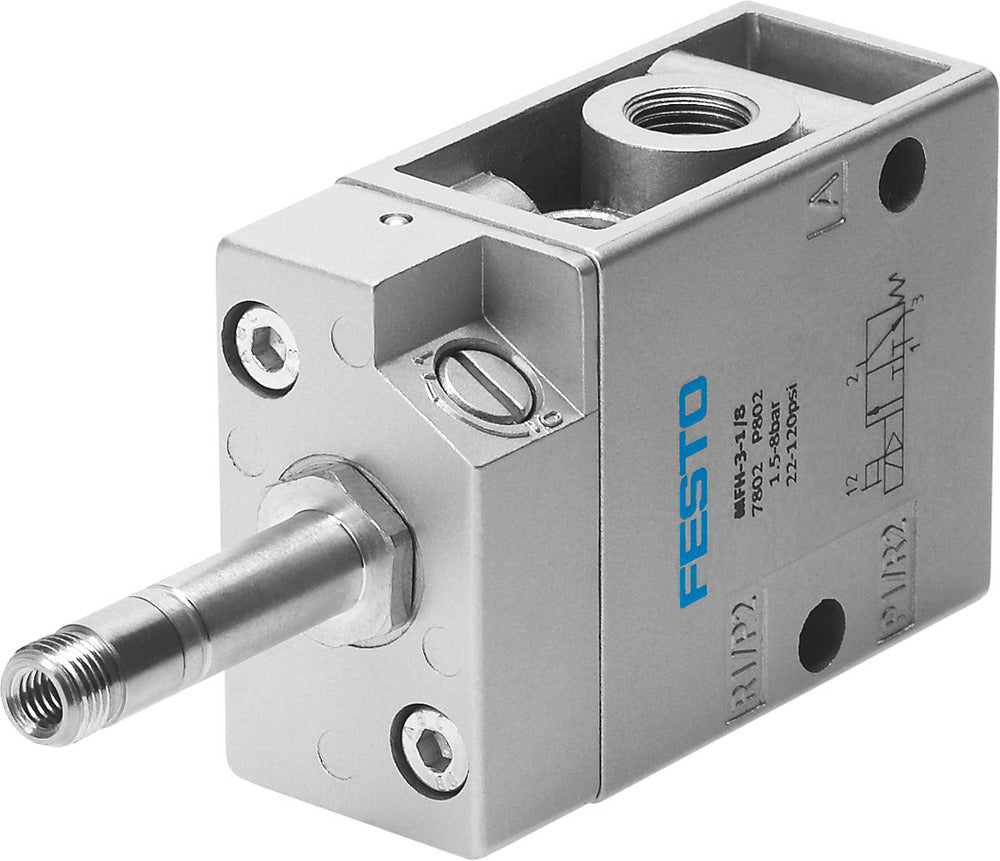 Festo 3/2 NC Monostable Air Solenoid Valve G1/8 500l/min - 7802