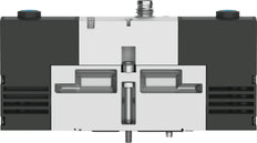 Festo 5/3 NC Air Solenoid Valve Size 18mm ISO 15407-1 Size 02 VDMA 24563 450l/min - 534788