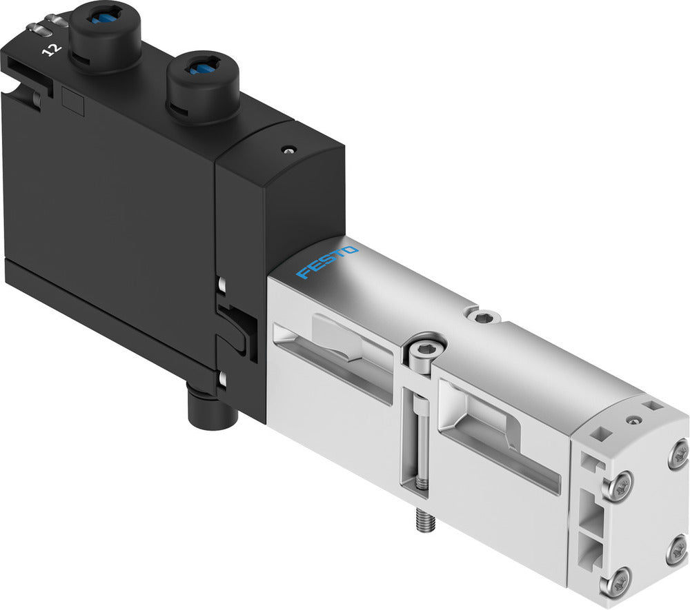 Festo 5/3 Pressurized/Exhausted Air Solenoid Valve Size 18mm ISO 15407-2 370l/min - 8040112