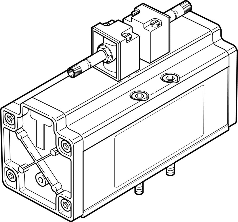 Festo 5/3 Abgeblasene Luft Magnetventil Baugröße 4 ISO 5599-1 4800l/min - 14547