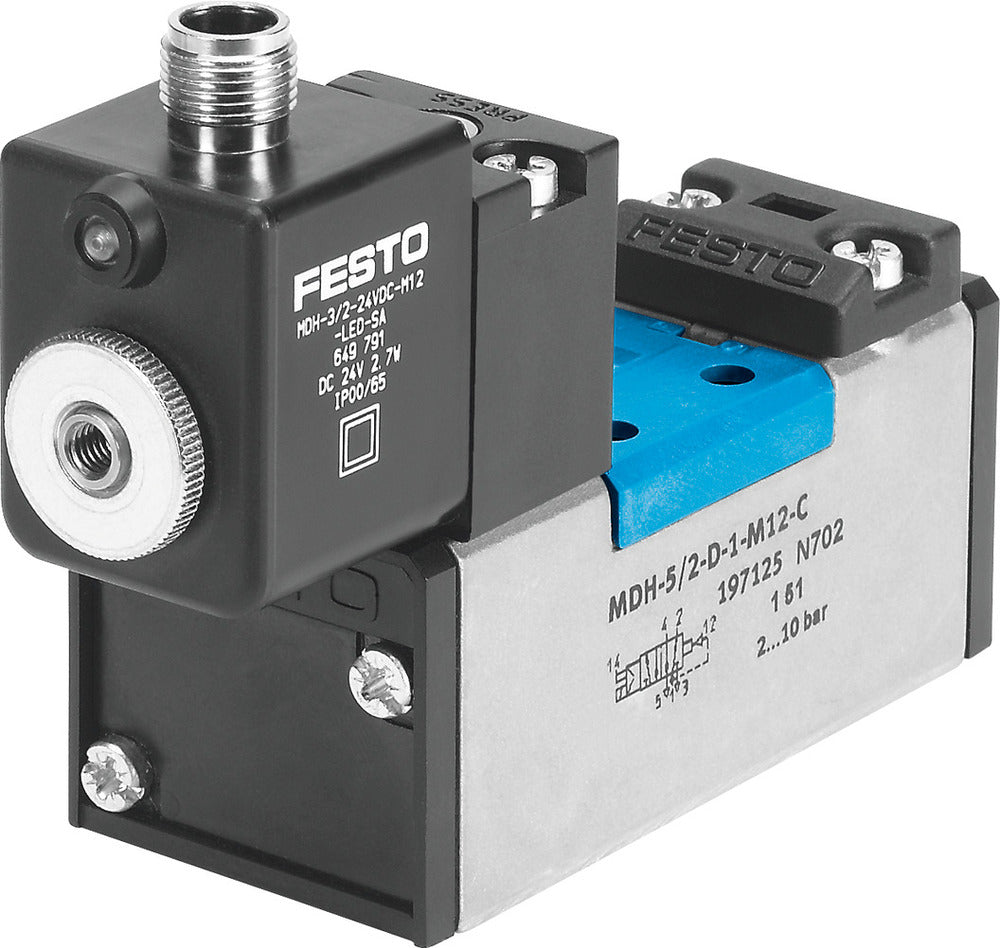 Festo 5/2 Monostable Air Solenoid Valve Size 3 ISO 5599-1 4500l/min - 540820