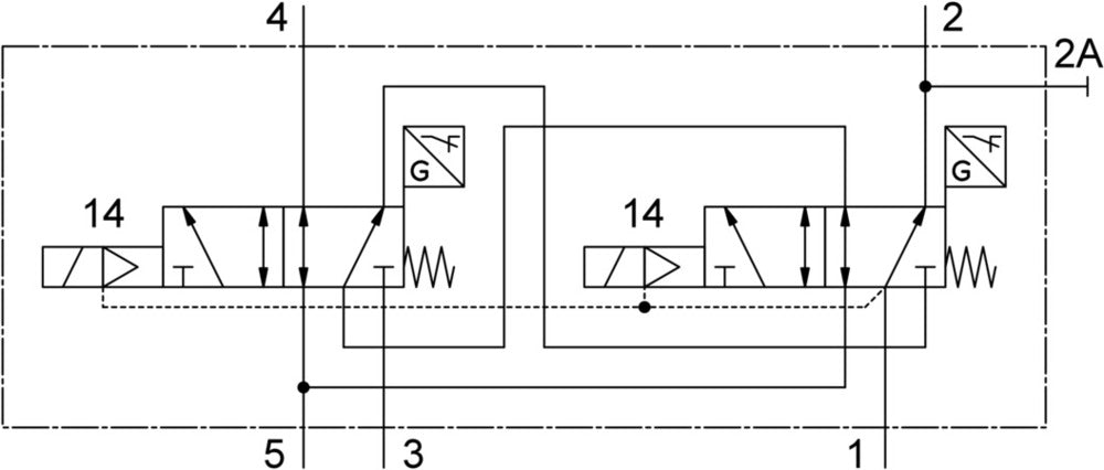 Festo 5/2 Monostabiler Steuerblock G1/4 950L/Min 3 - 10Bar/44 - 145Psi - 569819