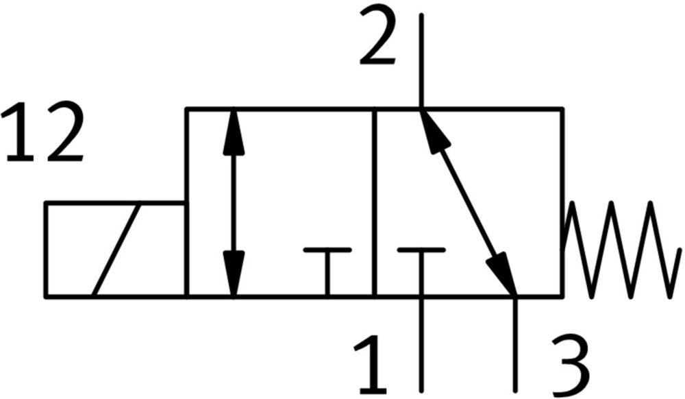 Festo 3/2 NC Monostabile Pneumatische Ventil 1/4 NPT 493L/Min 0 - 10Bar/0 - 145Psi - 4515018