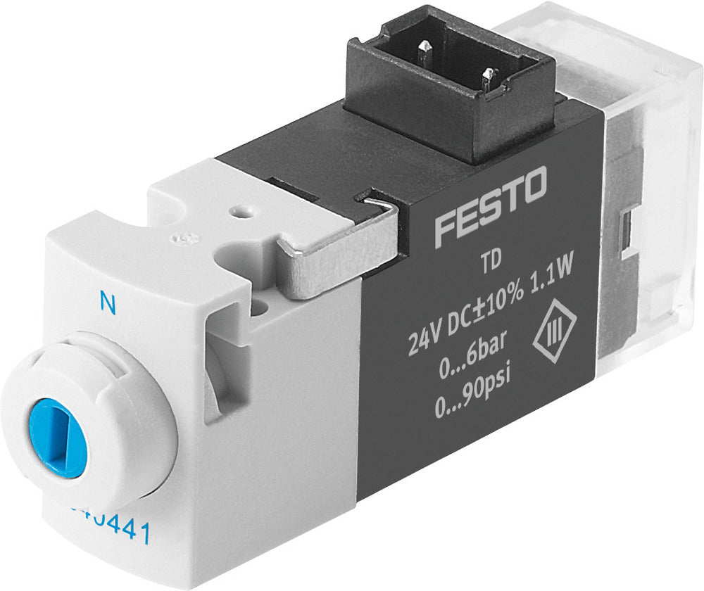 Festo 3/2 NC Monostabil Magnetventil Anschlussplatte 10l/min 0 - 8bar/0 - 116psi - 540444