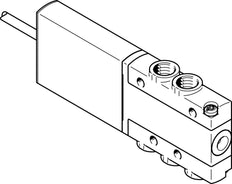 Festo 5/2 Monostabiler Luft Magnetventil M7 90L/Min -0,9 - 8Bar/-13 - 116Psi - 525115