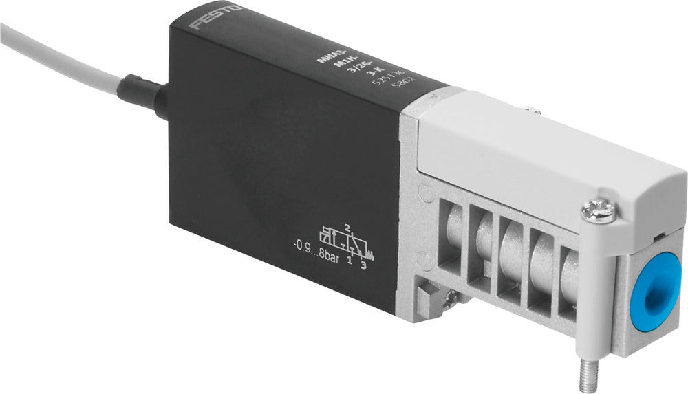 Festo 3/2 NC Monostabil Luft Magnetventil Anschlussplatte 200L/Min -0.9 - 8Bar/-13 - 116Psi - 525136