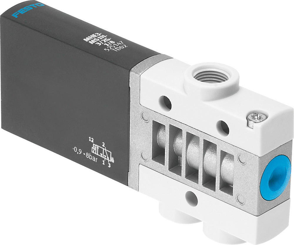 Festo 3/2 NO Monostabiles Luft Magnetventil G1/8 200l/min -0,9 - 8bar/-13 - 116psi - 525166