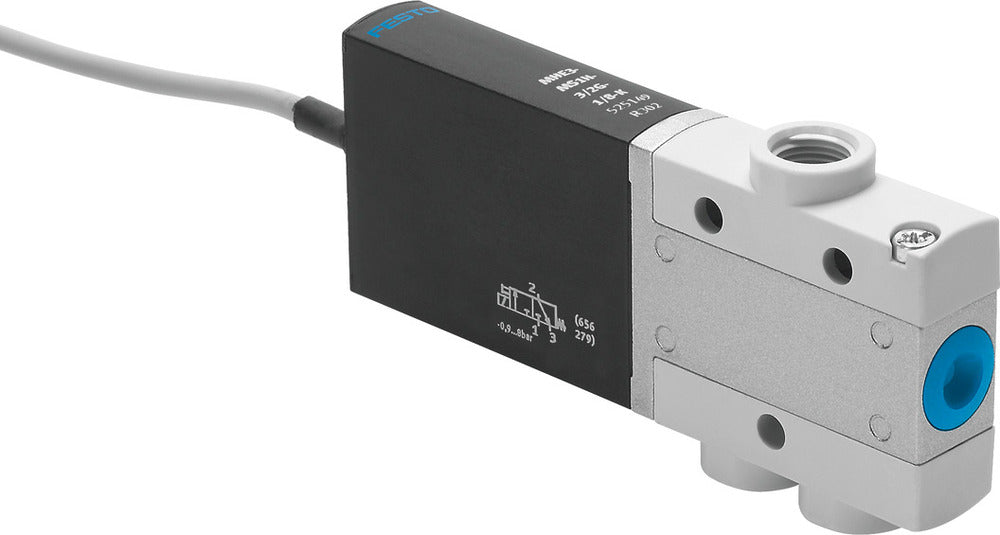 Festo 3/2 NO Monostable Air Solenoid Valve G1/8 200l/min -0.9 - 8bar/-13 - 116psi - 525169