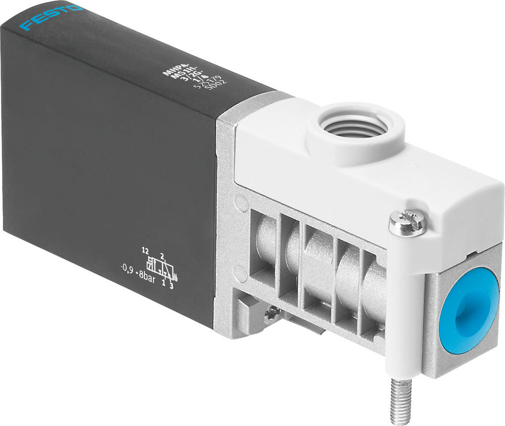 Festo 3/2 NO Monostable Air Solenoid Valve G1/4 400l/min -0.9 - 8bar/-13 - 116psi - 525199