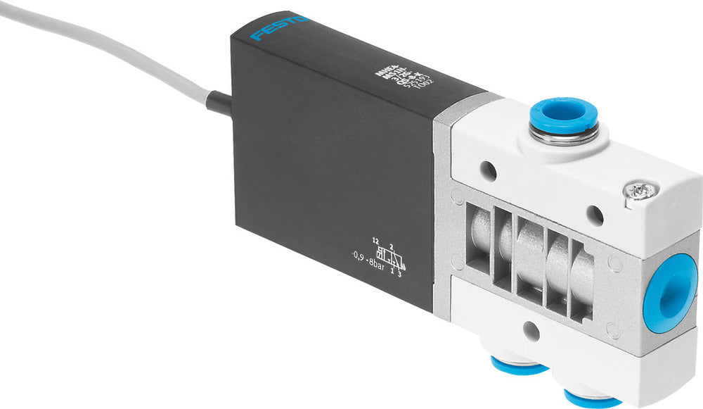 Festo 3/2 NC Monostable Air Solenoid Valve QS-8 400l/min -0.9 - 8bar/-13 - 116psi - 525193