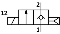 Festo 2/2 NC Monostabil Magnetventil Für Luft QS-4 100l/min 0.5 - 6bar/7 - 87psi - 553118