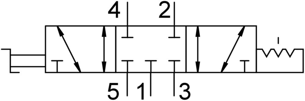Festo 5/3 NC Handhebelventil G1/8 700l/min -0,95 - 10bar/-14 - 145psi - 4165865
