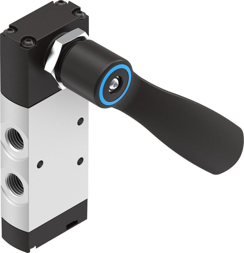 Festo 5/3 Exhausted Hand Lever Valve G1/4 900l/min -0.95 - 10bar/-14 - 145psi - 4165868
