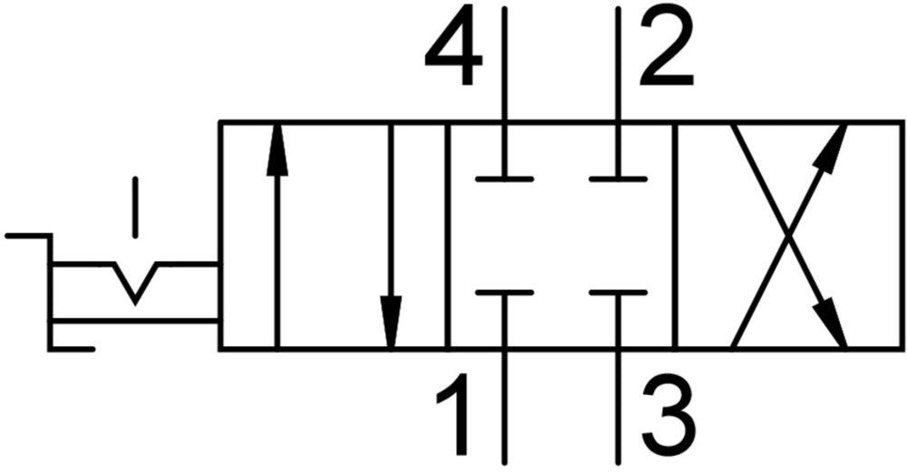 Festo 4/3 NC Handhebelventil G1/8 800l/min - 3488205