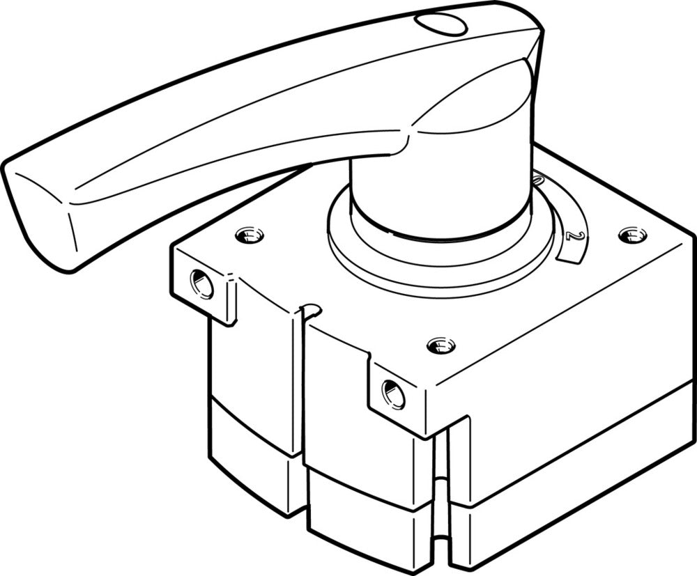 Festo 4/3 Exhausted Hand Lever Valve G1/4 1500l/min - 3515258