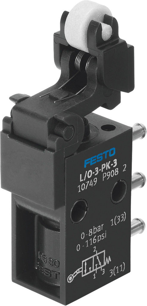 Festo 3/2 NO/NC Monostabile Hebelventil Mit Leerlauf PK-3 80L/Min - 10749