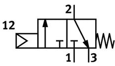 Festo 3/2 NC Monostabile Frontplattenventil G1/8 120l/min - 10190