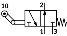 Festo 3/2 NO Monostabile Hebelventil Mit Leerlauf-Rückführung G1/4 600L/Min - 8989