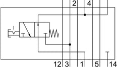 Festo Vertical Pressure Shut-Off Plate - 555791