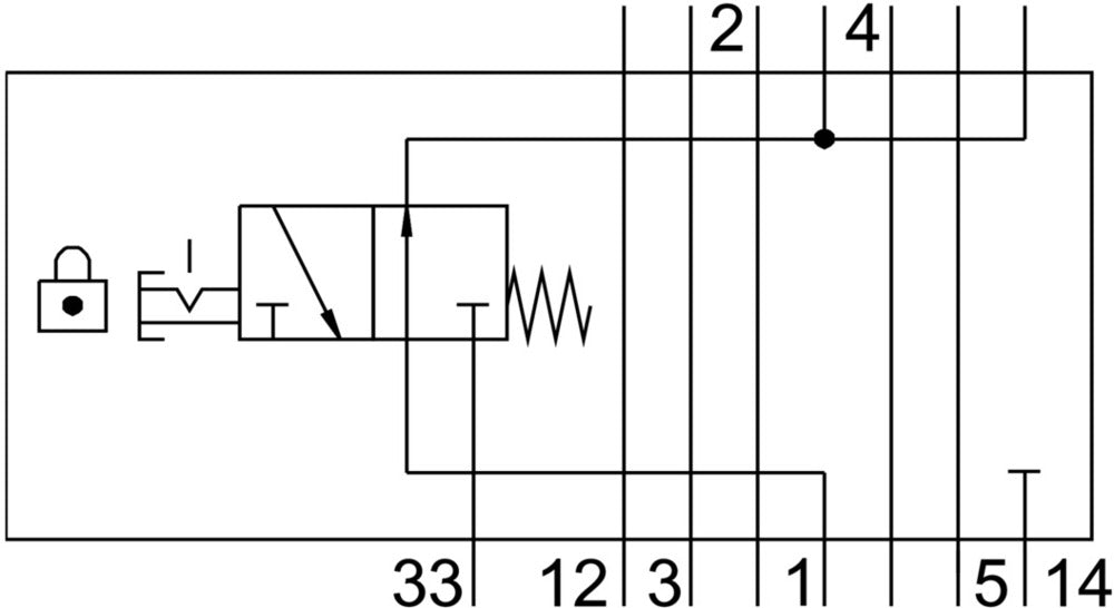 Festo Vertical Pressure Shut-Off Plate - 8001179