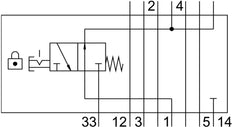 Festo Vertical Pressure Shut-Off Plate - 8001179
