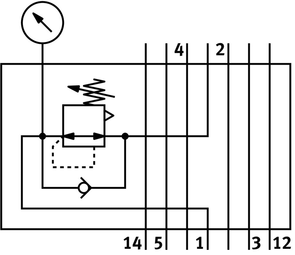Festo Zwischen Druckregelventil Platte - 35968