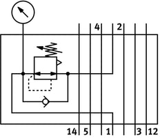 Festo Zwischen Druckregelventil Platte - 35968