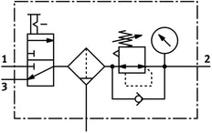 Festo Wartungseinheit G1/4'' 0.5-7bar 1150l/min 40µm - 8042668
