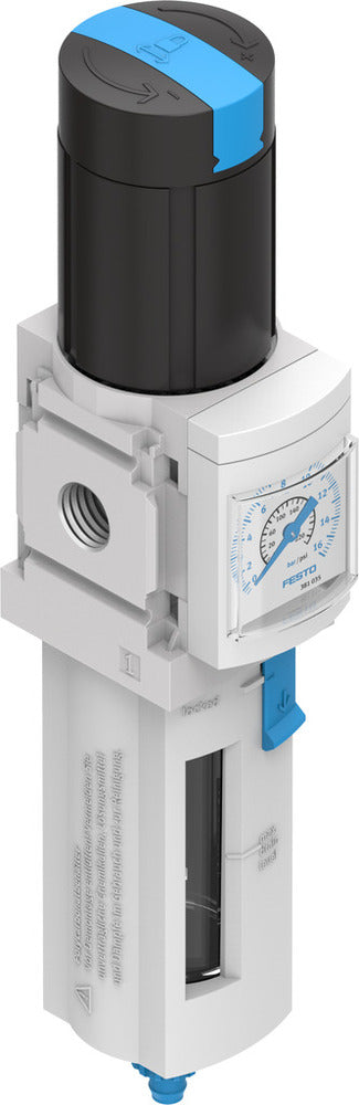 Festo Compressed Air Filter Regulator G1/4'' 0.3-7bar 1700l/min 40µm - 529149