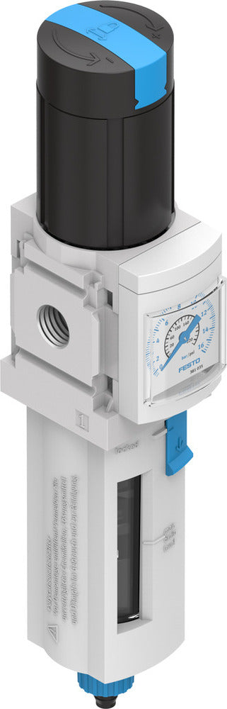 Festo Compressed Air Filter Regulator G1/4'' 0.3-7bar 1500l/min 5µm - 529146