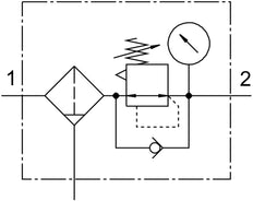 Festo Filterregler G1/4'' 0,5-12bar 2500l/min 40µm - 529208