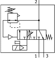 Festo Druckaufbau- Und Entlüftungsventil G1''/1'' NPT 3.5-16bar 8300 - 16550l/min - 570737