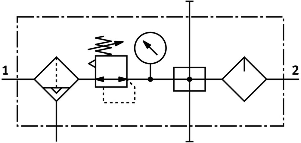 Festo Wartungseinheit G1/8'' 0.5-12bar 650l/min 40µm Mini - 185792