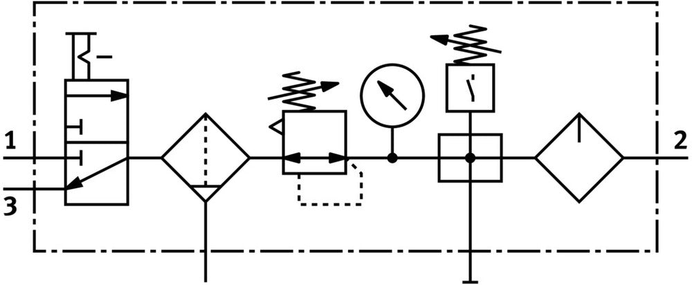 Festo Wartungseinheit G1/2'' 0.5-12bar 2400l/min 40µm Midi - 185823