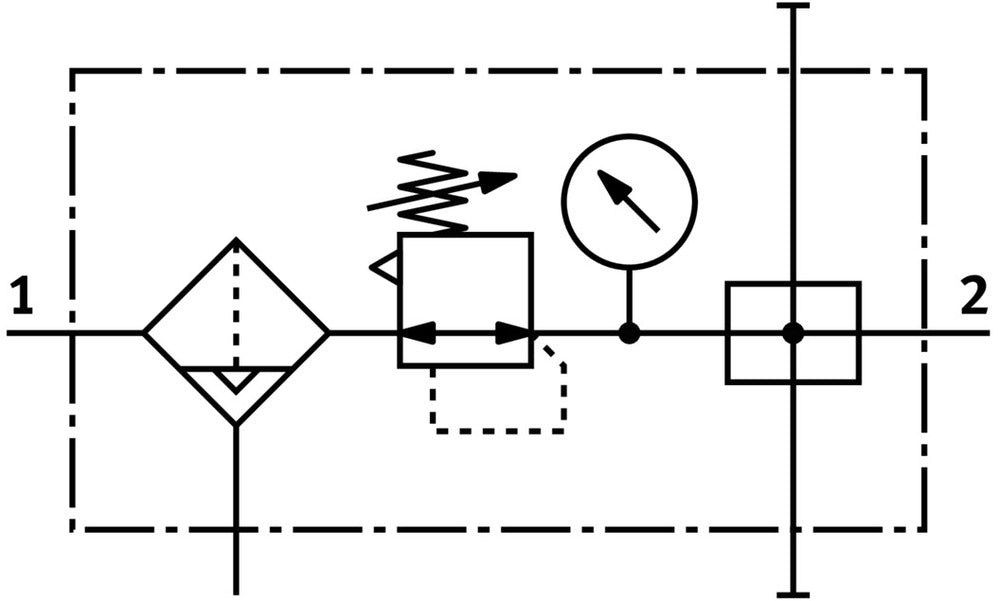 Festo Wartungseinheit G1/8'' 0.5-12bar 720l/min 40µm Mini - 185708