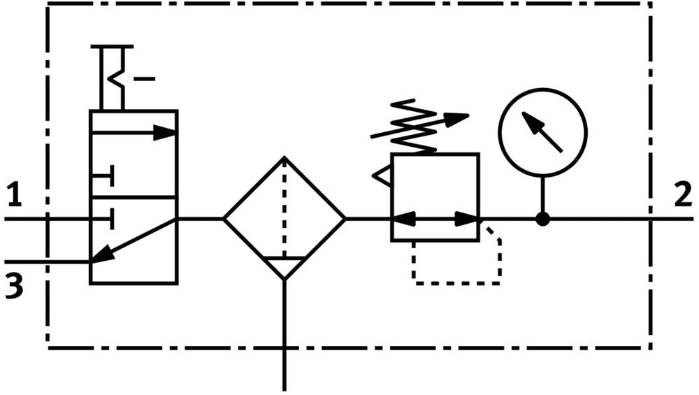 Festo Wartungseinheit G1/2'' 0.5-12bar 3150l/min 40µm Midi - 185739