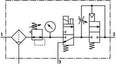 Festo Wartungseinheit G1/8'' 2.5-12bar 595l/min 40µm Mini - 185743