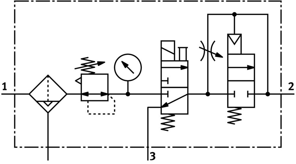 Festo Wartungseinheit G3/8'' 2.5-12bar 1890l/min 40µm Midi - 185750