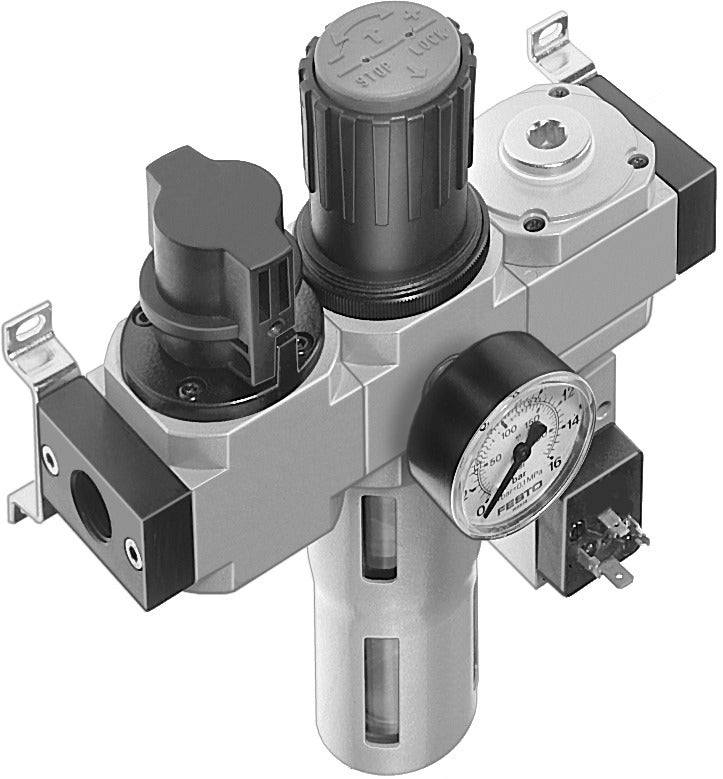 Festo Air Preparation Unit G3/8'' 0.5-12bar 2420l/min 40µm Midi - 185773