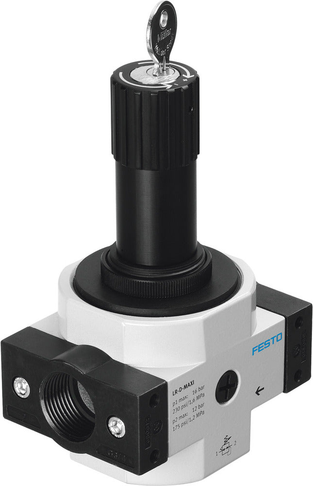 Festo Compressed Air Pressure Regulator G1/2'' 0.5-12bar 5400l/min Maxi - 194671