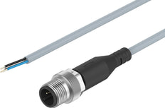 Festo Verbindungsleitung Stecker M12x1 A-codiert EN 61076-2-101 1m - 8091515