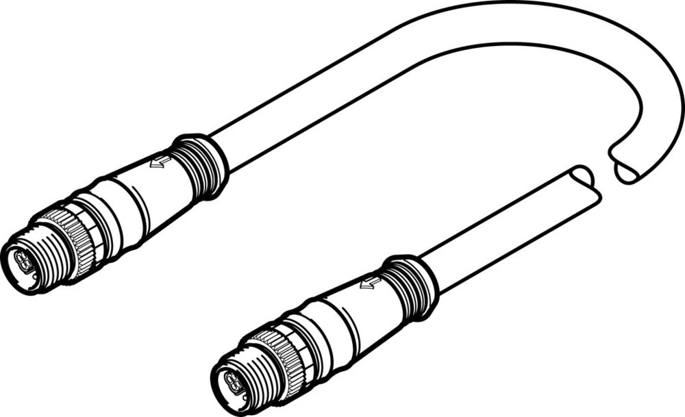 Festo Connecting Cable Hybrid Plug M12x1 0.5m - 564190