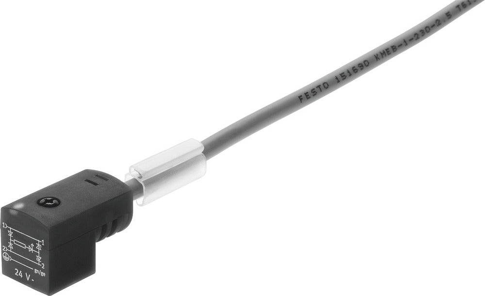 Festo Plug Socket With Cable 3-pin Form C 2.5m - 30943