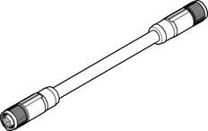Festo Connecting Cable M12x1 12-pin A-coded 0.5m - 3056124