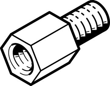 Festo Threaded Sleeve - 572608 [5 Pieces]