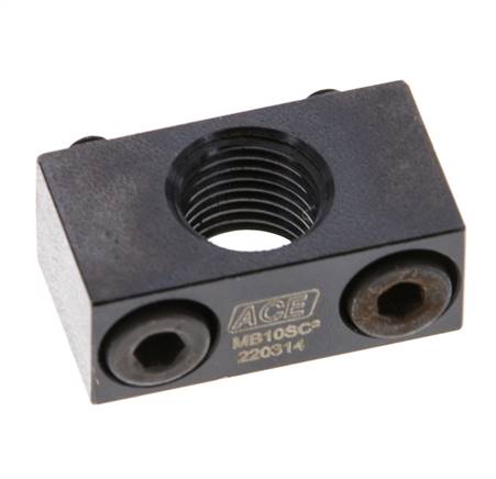 ACE Klemmflansch M 10x1 für Stoßdämpfer, Seitenmontage - MB10SC2