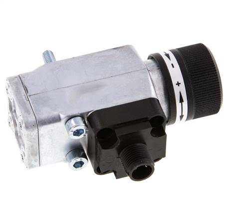 0.5 bis 8bar SPDT Druckschalter aus Zinkdruckguss Flansch 250VAC 4-poliger M12 Stecker