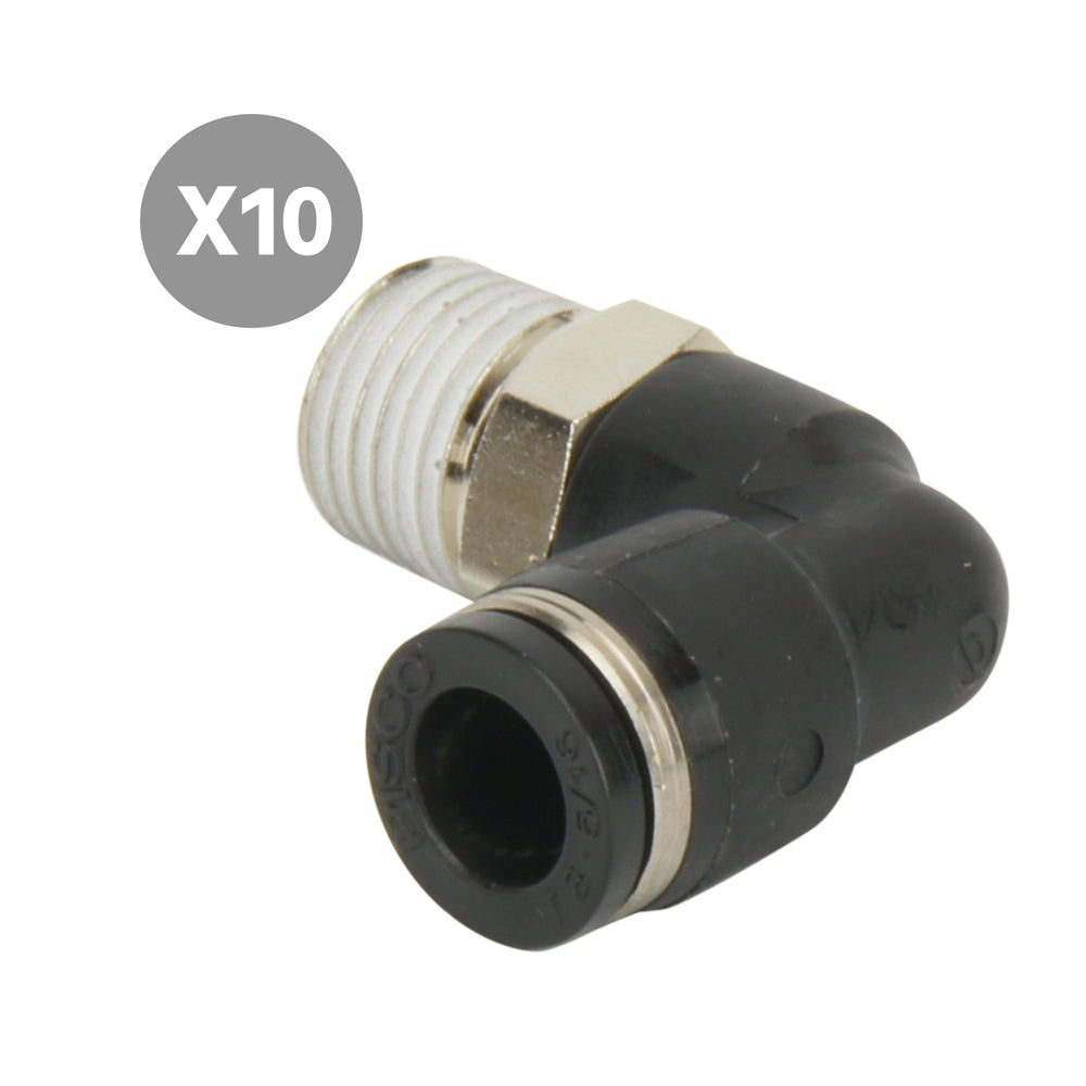 4mmxR1/8'' Elbow Push Fit [10 pieces]
