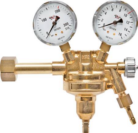 CO2 (Kohlendioxid) und Helium 200 bar-Flaschenregler mit 0 bis 10 bar Druckeinstellbereich