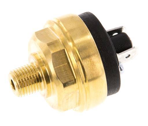 0.2 bis 2bar NO Druckschalter aus Messing M10 42VAC/DC Flachstecker